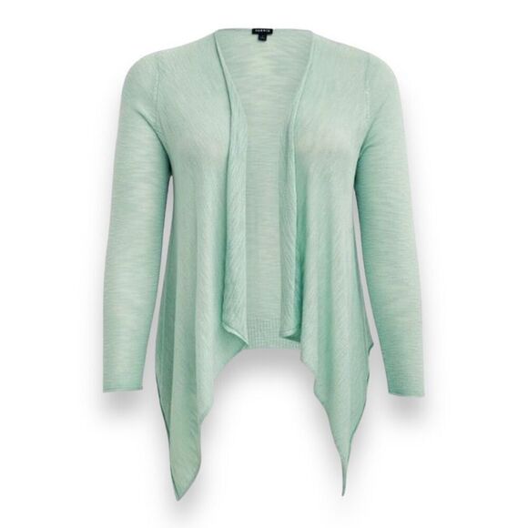 Torrid Sea Foam Waterfall Cardigan Sz 1X - Picture 1 of 12